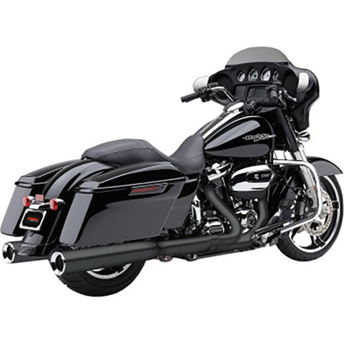 PartzBiz HD: 3448926-Cobra 4.5” Powr Flo Slip-On Black Mufflers Pipes Exhaust Harley Touring 17+ M8 PartzBiz HD: 3448926-Cobra 4.5” Powr Flo Slip-On Black Mufflers Pipes Exhaust Harley Touring 17+ M8