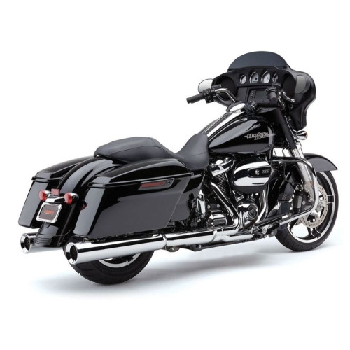 PartzBiz HD: 3448928-Cobra 4.5” Powrflo Slip-On Chrome Mufflers Exhaust 17-20 Harley Touring Bagger PartzBiz HD: 3448928-Cobra 4.5” Powrflo Slip-On Chrome Mufflers Exhaust 17-20 Harley Touring Bagger