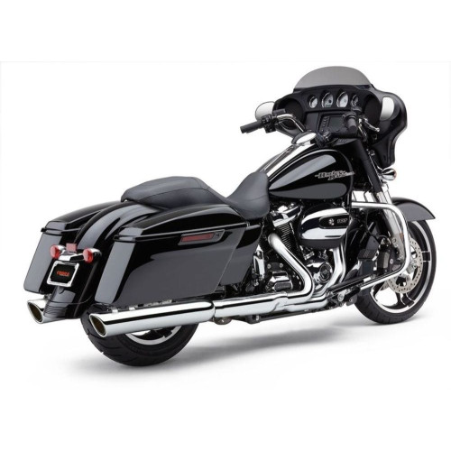 PartzBiz HD: 3446481-Cobra 4” 909 Twins Slip-On Chrome Mufflers Slash-Down Exhaust Harley Touring 17+ PartzBiz HD: 3446481-Cobra 4” 909 Twins Slip-On Chrome Mufflers Slash-Down Exhaust Harley Touring 17+