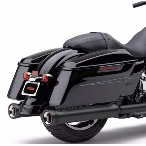 PartzBiz HD: 3448936-Cobra 4” NH Neighbor Hater Slip-On Black Mufflers Exhaust 2017+ Harley Touring PartzBiz HD: 3448936-Cobra 4” NH Neighbor Hater Slip-On Black Mufflers Exhaust 2017+ Harley Touring