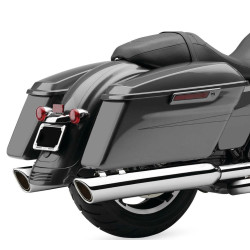 PartzBiz HD 6106 - Cobra 909 Chrome Bagger 4” Slip On Mufflers Exhaust Pipes Harley Touring Dresser PartzBiz HD 6106 - Cobra 909 Chrome Bagger 4” Slip On Mufflers Exhaust Pipes Harley Touring Dresser