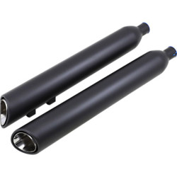 PartzBiz HD 6303RB - Cobra 909 Upper Cut 4” Slip On Black Mufflers Pipes Exhaust Harley 09+ Tri Glide