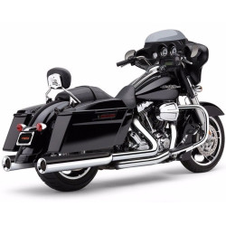 PartzBiz HD 6215 - Cobra Chrome Power Flo 4.5” Mega Slip On Mufflers Exhaust Pipes Harley Touring PartzBiz HD 6215 - Cobra Chrome Power Flo 4.5” Mega Slip On Mufflers Exhaust Pipes Harley Touring