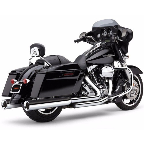 PartzBiz HD: 3446695-Cobra Chrome Power Flo 4.5” Mega Slip On Mufflers Exhaust Pipes Harley Touring PartzBiz HD: 3446695-Cobra Chrome Power Flo 4.5” Mega Slip On Mufflers Exhaust Pipes Harley Touring