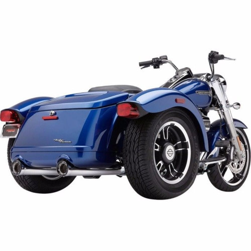 PartzBiz HD: 3446896-ท่อ Cobra Chrome Slip-On RPT Mufflers Black Tip 2015+ Harley Freewheeler PartzBiz HD: 3446896-ท่อ Cobra Chrome Slip-On RPT Mufflers Black Tip 2015+ Harley Freewheeler