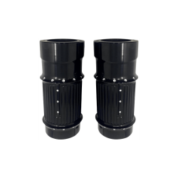PartzBiz HD C1116-B - Covingtons Dimpled Fat Fork Leg Bells Black Aluminum Pair Harley Touring 14-22 PartzBiz HD C1116-B - Covingtons Dimpled Fat Fork Leg Bells Black Aluminum Pair Harley Touring 14-22