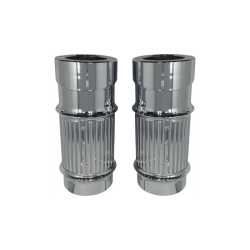 PartzBiz HD C1116-C - Covingtons Dimpled Fat Fork Leg Bells Chrome Aluminum Pair Harley Touring 14-22 PartzBiz HD C1116-C - Covingtons Dimpled Fat Fork Leg Bells Chrome Aluminum Pair Harley Touring 14-22