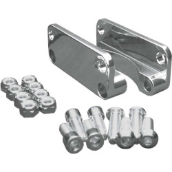 PartzBiz HD C1310-C - Covingtons Chrome Fender Riser Adapter Harley Touring Bagger 1980-2013 21‚” ล้อ