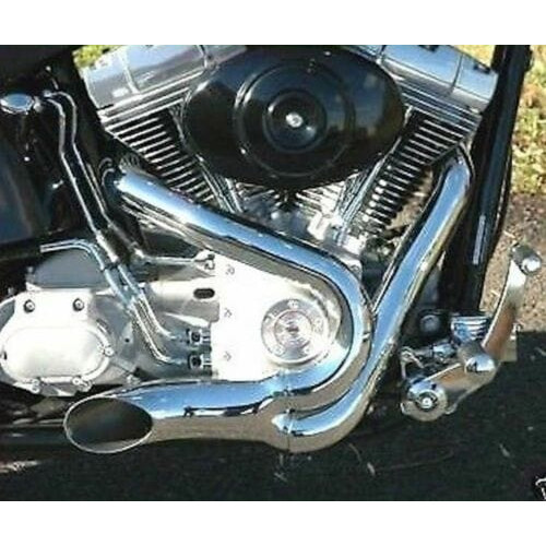 PartzBiz HD: 3442632-5” Santee Chrome 2:1 Xzotic Exhaust Lake Pipe 2 Into 1 Harley Softail 12mm O2 PartzBiz HD: 3442632-5” Santee Chrome 2:1 Xzotic Exhaust Lake Pipe 2 Into 1 Harley Softail 12mm O2