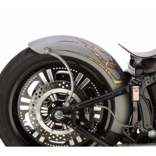 PartzBiz HD: 3455336-Lucky Sucker Twin Cam Softail 200mm Tire 9” Wide Rigid Style Bobber Rear Fender