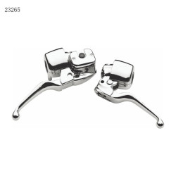 PartzBiz HD 23265 - Chrome Handlebar Controls Hand Lever 9/16” Control Kit Single Disc 96-06 Harley PartzBiz HD 23265 - Chrome Handlebar Controls Hand Lever 9/16” Control Kit Single Disc 96-06 Harley