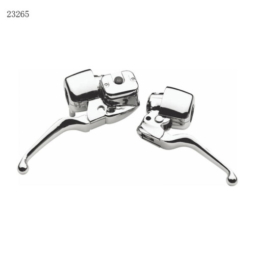 PartzBiz HD: 3473056-Chrome Handlebar Controls Hand Lever 9/16” Control Kit Single Disc 96-06 Harley PartzBiz HD: 3473056-Chrome Handlebar Controls Hand Lever 9/16” Control Kit Single Disc 96-06 Harley