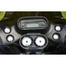 PartzBiz HD 677692 + 677704 - Black Speedometer Guage Bezel Cover Bezels Harley Street Electra Glide FLHX FLHT PartzBiz HD 677692 + 677704 - Black Speedometer Guage Bezel Cover Bezels Harley Street Electra Glide FLHX FLHT