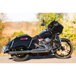 PartzBiz HD ACM0313 - D&D Chrome Billet Cat 2-1 Exhaust Header Pipe System Harley Touring M8 Slant Tip PartzBiz HD ACM0313 - D&D Chrome Billet Cat 2-1 Exhaust Header Pipe System Harley Touring M8 Slant Tip
