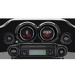 PartzBiz HD MLX-8604 - Dakota Digital Chrome Dresser MLX 6 Gauge Kit Set Upgrade 04-13 Harley Touring PartzBiz HD MLX-8604 - Dakota Digital Chrome Dresser MLX 6 Gauge Kit Set Upgrade 04-13 Harley Touring