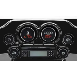 PartzBiz HD MLX-8696 - Dakota Digital Chrome Dresser MLX 6 Gauge Kit Set Upgrade 96-03 Harley Touring PartzBiz HD MLX-8696 - Dakota Digital Chrome Dresser MLX 6 Gauge Kit Set Upgrade 96-03 Harley Touring