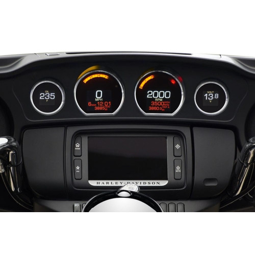 PartzBiz HD: 3461995-เกจอัพเกรด Dakota Digital MLX LED Replacement 14-2021 Harley Touring Bagger