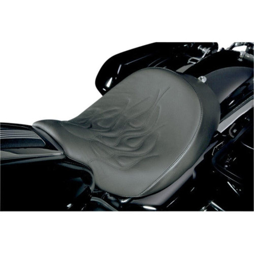 PartzBiz HD: 3447416-Danny Grey Speed Cradle Solo Flamed Seat สีดำ 08-19 Harley Touring Bagger PartzBiz HD: 3447416-Danny Grey Speed Cradle Solo Flamed Seat สีดำ 08-19 Harley Touring Bagger