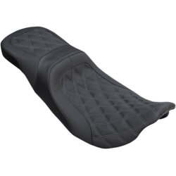 PartzBiz HD 22-411DIA - Danny Grey Weekday 2 Up Driver Passenger เบาะนั่ง Diamond Stitch Harley Touring 08+ PartzBiz HD 22-411DIA - Danny Grey Weekday 2 Up Driver Passenger เบาะนั่ง Diamond Stitch Harley Touring 08+