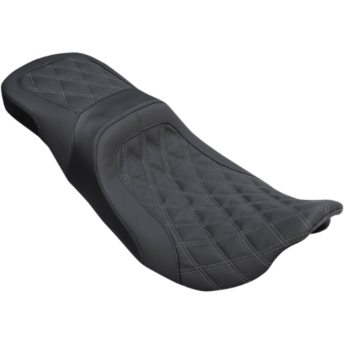 PartzBiz HD: 3449950-Danny Grey Weekday 2 Up Driver Passenger เบาะนั่ง Diamond Stitch Harley Touring 08+ PartzBiz HD: 3449950-Danny Grey Weekday 2 Up Driver Passenger เบาะนั่ง Diamond Stitch Harley Touring 08+