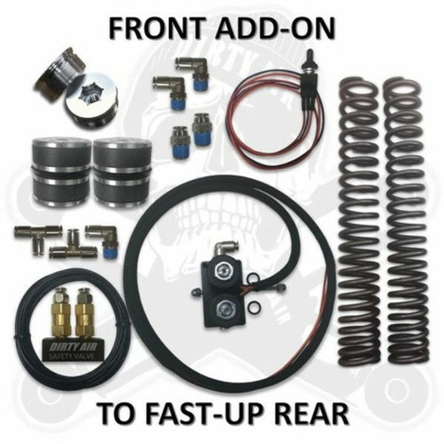 PartzBiz HD: 3490929-Dirty Air Front Add-On Fast-Up Rear Air Ride Shock Suspension Kit Harley Touring PartzBiz HD: 3490929-Dirty Air Front Add-On Fast-Up Rear Air Ride Shock Suspension Kit Harley Touring