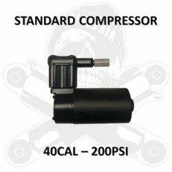 PartzBiz HD DA-40CAL - Dirty Air Standard Compressor El Grande Stealth 12V 40cal 200psi Harley Touring