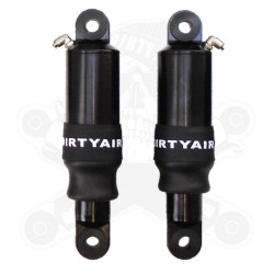 PartzBiz HD DA-HXLRAS-RAW - Dirty Air Raw อลูมิเนียมด้านหลัง Air Ride Shocks ระบบกันสะเทือนคู่ Harley Sportster XL PartzBiz HD DA-HXLRAS-RAW - Dirty Air Raw อลูมิเนียมด้านหลัง Air Ride Shocks ระบบกันสะเทือนคู่ Harley Sportster XL