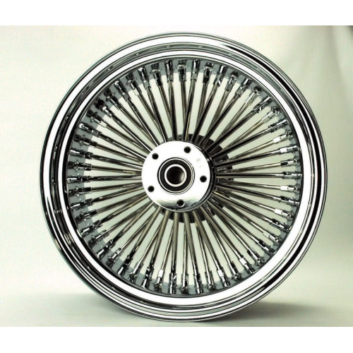 PartzBiz HD: 3493025-16 X 5.5 52 Fat Mammoth Spoke Rear Wheel Rim 2009+ Harley Touring Cush Drive ABS