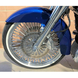 PartzBiz HD MS21580942-WW-PACKAGE - 21 X 3.5 52 Mammoth Fat Spoke Wheel Rim Package WW Tire DD 08-22 Harley Touring