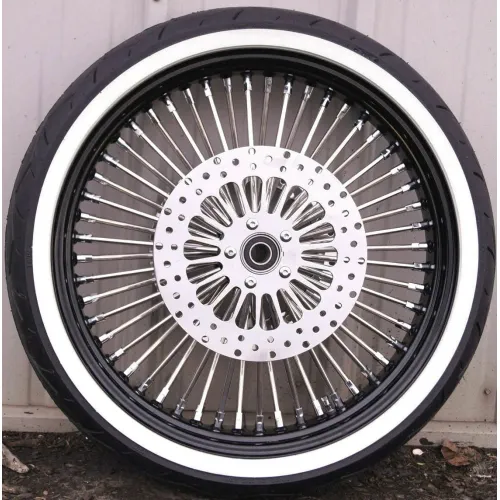 PartzBiz HD: 3480376-Black 21 3.5 52 Mammoth Fat Spoke Front Wheel Whitewall 120 Tire Package Touring PartzBiz HD: 3480376-Black 21 3.5 52 Mammoth Fat Spoke Front Wheel Whitewall 120 Tire Package Touring