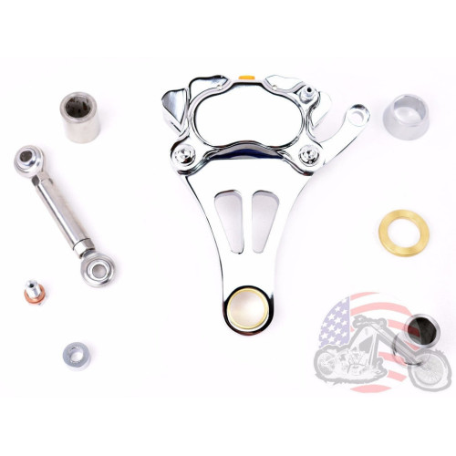 PartzBiz HD: 3448322-Chrome Left Front Brake Caliper Kit Harley Bobber Chopper DNA Paughco Springer PartzBiz HD: 3448322-Chrome Left Front Brake Caliper Kit Harley Bobber Chopper DNA Paughco Springer