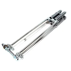 PartzBiz HD M-SF-2002N - 24” DNA 2” Over Chrome Narrow Glide Springer Front End Axle Kit Harley Chopper