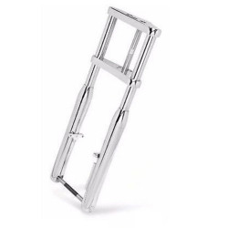 PartzBiz HD M-BF-1020-3 - DNA 2” Under 20 3 Degree Trees Chrome 41mm Wide Glide Front End Harley Chopper