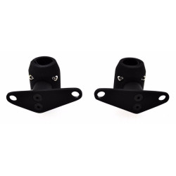 PartzBiz HD M-FH-1000BK - Flat Black DNA Springer 4” Under to 6” Over Front End Fender Mounts Tabs Harley