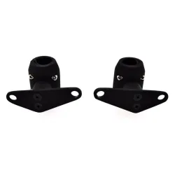 PartzBiz HD M-FH-1002BK - Flat Black DNA Springer 8” Over Front End Fender Mounts Mounting Tabs Harley