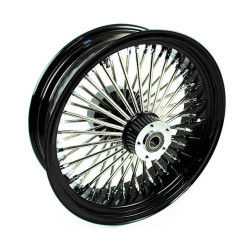 PartzBiz HD MS18562242A BLK RH - 18 X 5.5 Black 52 Fat Mammoth Spoke Rear Wheel Rim Harley Touring ABS 2009-2020