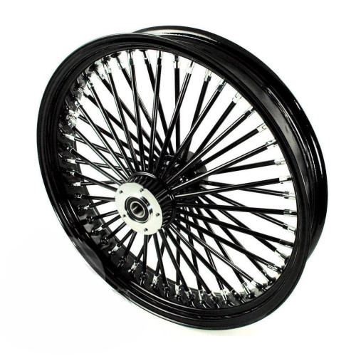 PartzBiz HD: 3460361-21 X 3.5 52 Mammoth Fat Black Spoke Front Wheel 2008-2023 Harley Touring Bagger PartzBiz HD: 3460361-21 X 3.5 52 Mammoth Fat Black Spoke Front Wheel 2008-2023 Harley Touring Bagger