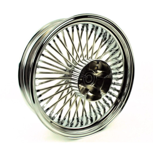 PartzBiz HD: 3447201-Chrome 18 X 5.5 52 Fat Spoke Rear Wheel Rim 2009+ Harley Touring w/ Cush Drive PartzBiz HD: 3447201-Chrome 18 X 5.5 52 Fat Spoke Rear Wheel Rim 2009+ Harley Touring w/ Cush Drive