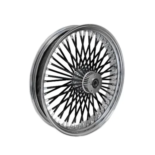 PartzBiz HD: 3447361-Chrome 21” x 3.5” 52 Fat Black Spoke Mammoth Front Wheel Harley Touring 08-20 NA PartzBiz HD: 3447361-Chrome 21” x 3.5” 52 Fat Black Spoke Mammoth Front Wheel Harley Touring 08-20 NA