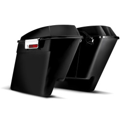 PartzBiz HD M-SB-1002 - DNA 4” Stretched Extended ABS Saddlebags Bag Latches Harley Touring Bagger 93-13