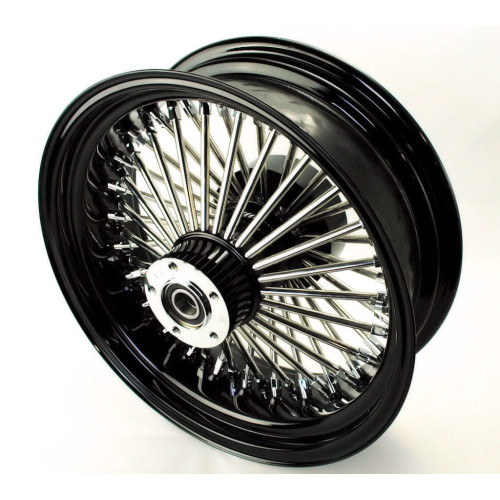 PartzBiz HD: 3441588-16 X 5.5 Black 52 Fat Mammoth Spoke Rear Wheel Rim ABS Harley Touring Cush 09+ PartzBiz HD: 3441588-16 X 5.5 Black 52 Fat Mammoth Spoke Rear Wheel Rim ABS Harley Touring Cush 09+