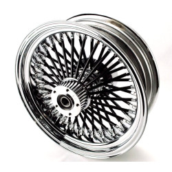 PartzBiz HD MS16561642A BLK SPK - 16 X 5.5 Black Chrome 52 Fat Mammoth Spoke Rear Wheel Rim Harley Touring ABS 09+ PartzBiz HD MS16561642A BLK SPK - 16 X 5.5 Black Chrome 52 Fat Mammoth Spoke Rear Wheel Rim Harley Touring ABS 09+