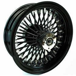 PartzBiz HD MS16561642A BKSPRMHB - 16 X 5.5 Black Rim 52 Fat Mammoth Spoke Rear Wheel ABS Harley Touring Cush 09+ PartzBiz HD MS16561642A BKSPRMHB - 16 X 5.5 Black Rim 52 Fat Mammoth Spoke Rear Wheel ABS Harley Touring Cush 09+