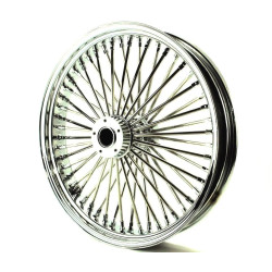 PartzBiz HD MS21570934 - Chrome Fat Daddy 52 Mammoth Spoke 21” X 3.5” Front Rim 1984-1999 Harley Touring
