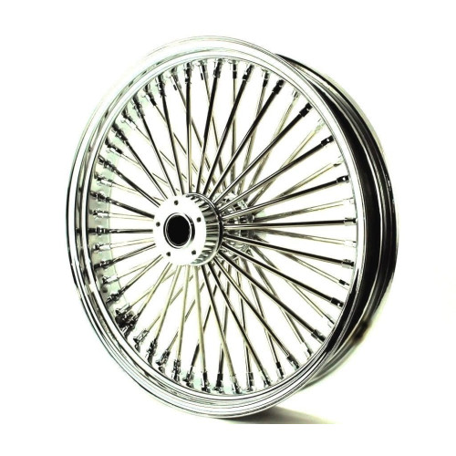 PartzBiz HD: 3447975-Chrome Fat Daddy 52 Mammoth Spoke 21” X 3.5” Front Rim 1984-1999 Harley Touring