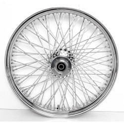 PartzBiz HD M21520942 - USA DNA Chrome 21” X 3.5” 80 Spoke Front Wheel Rim 2008-2020 Harley Touring