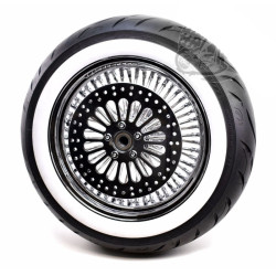 PartzBiz HD MS16342342-WWPACKAGE - 16 3.5 52 Chrome Fat Mammoth Spoke Rear Wheel WW Tire Package Harley Softail 08+ PartzBiz HD MS16342342-WWPACKAGE - 16 3.5 52 Chrome Fat Mammoth Spoke Rear Wheel WW Tire Package Harley Softail 08+