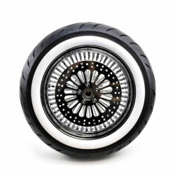 PartzBiz HD MS16341838-WW-PACKAGE - 16 3.5 52 Fat Mammoth Spoke Rear Wheel Rim WW Tire Package Harley Touring 02-07 PartzBiz HD MS16341838-WW-PACKAGE - 16 3.5 52 Fat Mammoth Spoke Rear Wheel Rim WW Tire Package Harley Touring 02-07