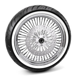 PartzBiz HD MS16561642WWPACKAGE - 16 X 5.5 52 Fat Mammoth Spoke Rear Wheel Rim WW Shinko Tire 09-21 Harley Touring PartzBiz HD MS16561642WWPACKAGE - 16 X 5.5 52 Fat Mammoth Spoke Rear Wheel Rim WW Shinko Tire 09-21 Harley Touring