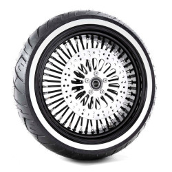 PartzBiz HD MS16561642-BKSPRMHB-WWPACKAGE - 16 x 5.5 Black Rim 52 Fat Mammoth Spoke Rear Wheel WW Tire Harley Touring 09+ PartzBiz HD MS16561642-BKSPRMHB-WWPACKAGE - 16 x 5.5 Black Rim 52 Fat Mammoth Spoke Rear Wheel WW Tire Harley Touring 09+